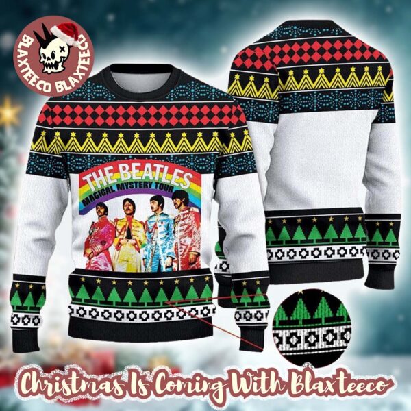 The Beatles 1980 Magical Mystery Tour Xmas Gifts For Fan 2025 Christmas Ugly Sweater