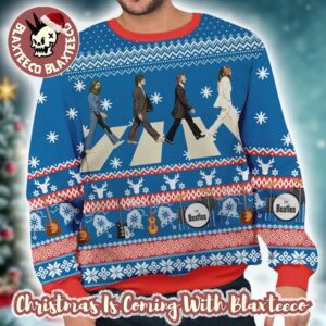 The Beatles Abbey Road Xmas Gifts For Fan 2025 Holiday Ugly Christmas Sweater