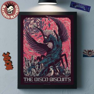 The Disco Biscuits Colorado Shows 2025 Venue Poster In Buena Vista At Lawn At Surf Hotel On September 3 And Bellvue At Mishawaka Amphitheatre On September 5 6 7 2025 Bristlecone Pines of Colorado Poster Canvas