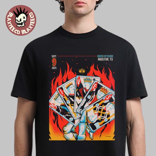 The Hives House Of Blues Houston Texas 2025 Venue Poster On September 9 2025 Unisex T-Shirt