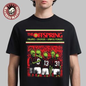 The Offspring Milano Italy 2025 Concert Poster At Uniipol Forum On September 29 2025 AC Milan 1992-93 Scudetto Winning Art Essentials T-Shirt