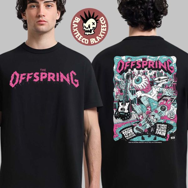 The Offspring Supercharged Tour Madrid Spain 2025 Venue Poster At Palacio Vistalegre On September 26 2025 Two Sided T-Shirt