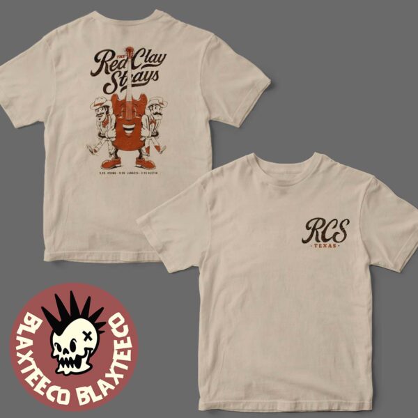 The Red Clay Strays Texas Run Shows 2025 Night 1 Event Tee In Irving On September 25 2025 Two Sided T-Shirt