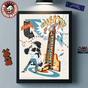 The Who Chicago Illinois 2025 Venue Poster At United Center On September 7 And 9 2025 Home Decor Poster Canvas