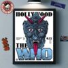 The Who Hollywood California 2025 Night 2 Venue Poster For Show At Hollywood Bowl On September 19 2025 Poster Canvas For Home Decor