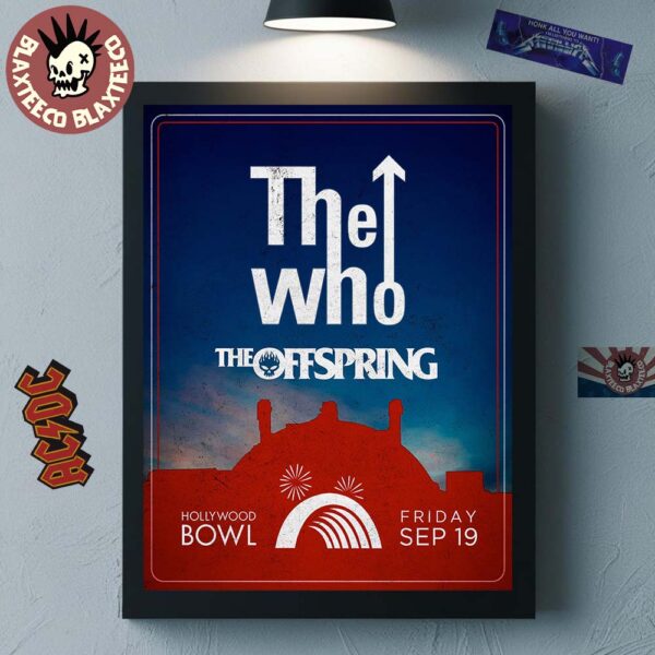 The Who x The Offspring Live At Hollywood Bowl On September 19 2025 Home Decor Poster Canvas