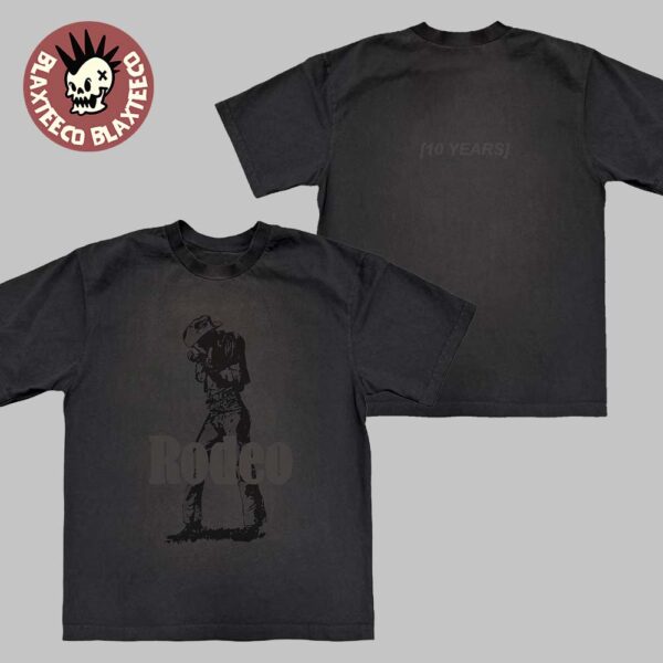 Travis Scott Rodeo 10 Years Anniversary Cowboy Black T-Shirt