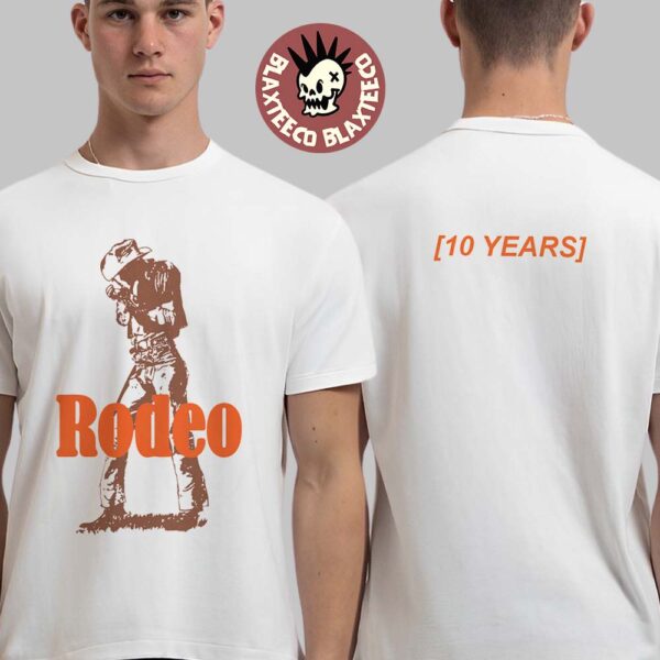 Travis Scott Rodeo 10 Years Anniversary Cowboy White T-Shirt