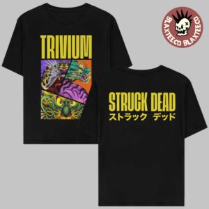 Trivium Struck Dead Cover Art Album Merch Two Sided Black T-Shirt