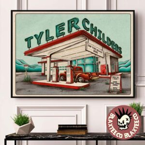 Tyler Childers Charlottesville Virginia 2025 Poster At John Paul Jones Arena On September 22 2025 Landscape Poster Canvas