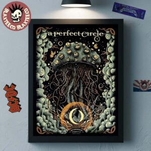 A Perfect Circle Aftershock Festival 2025 Event Poster In Sacramento CA On October 3 2025 Home Decor Poster Canvas