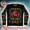 Abba Logo In Brocade Motifs Colorful Pattern Gift For Fans 2025 Personalized Ugly Christmas Sweater