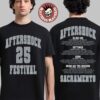 Aftershock Festival 2025 Sacramento California Athletics With Lineup Back Two Sided T-Shirt