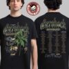 Aftershock Festival 2025 Sacramento California The Upside Down With Lineup Back Two Sided T-Shirt