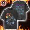 Aftershock Festival 2025 Sacramento California Love Hurts Scopion And Flame Rose With Lineup Back Washed T-Shirt