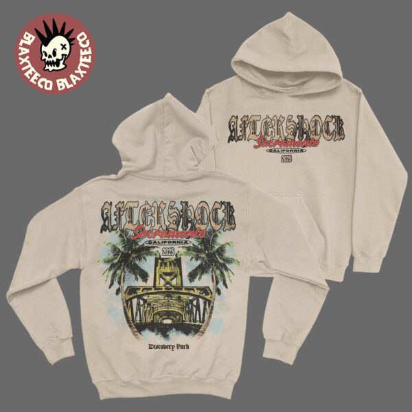 Aftershock Festival 2025 Sacramento California Merch On October 2-3-4-5 2025 The Crossing Two Sided Hoodie