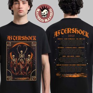 Aftershock Festival 2025 Sacramento California Night Terror With Lineup Back Two Sided T-Shirt