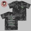 Aftershock Festival 2025 Sacramento California Sharp Tongue With Lineup Back Smoke And Mirrors Tie Dye Black T-Shirt