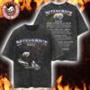 Aftershock Festival 2025 Sacramento California State Bird Eagle With Lineup Back Washed T-Shirt