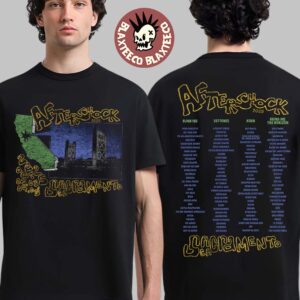 Aftershock Festival 2025 Sacramento California Tower Bridge With Lineup Back Two Sided T-Shirt