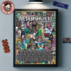 Aftershock Festival 2025 Sacramento California Venue Poster On October 2-3-4-5 2025 The Gathering Standard Home Decor Poster Canvas