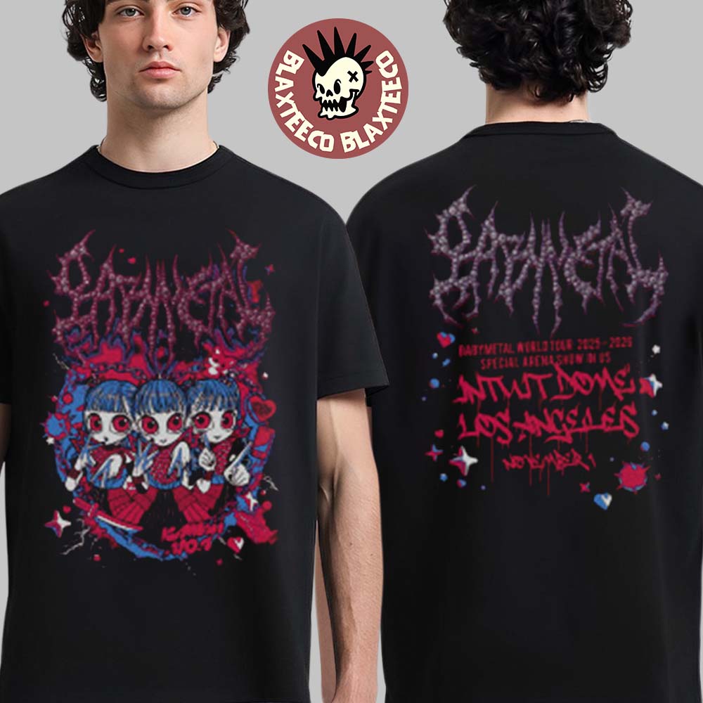 Babymetal Los Angeles 2025 Pop Up Shop Tee At Intuit Dome On November 1 2025 KxAxWxAxIxI T-Shirt Babymetal Los Angeles 2025 Pop Up Shop Tee At Intuit Dome On November 1 2025 KxAxWxAxIxI T-Shirt