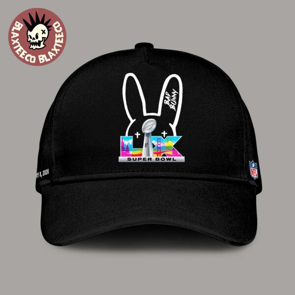 Bad Bunny X NFL Super Bowl LIX Collab Logo 2026 February 8 Classic Cap Hat Snapback