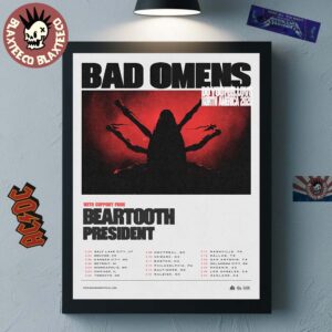 Bad Omens Do You Feel Love North America 2026 Tour City Dates Home Decor Poster Canvas