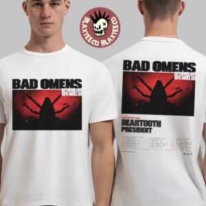 Bad Omens Do You Feel Love North America 2026 Tour City Dates Two Sided T-Shirt Bad Omens Do You Feel Love North America 2026 Tour City Dates Two Sided T-Shirt