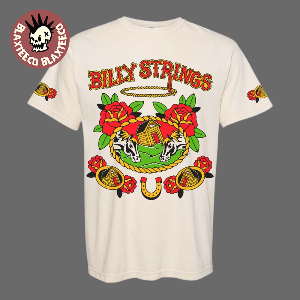 Billy Strings Fall 2025 Tour North American Merch Horses And Houses T-Shirt Billy Strings Fall 2025 Tour North American Merch Horses And Houses T-Shirt