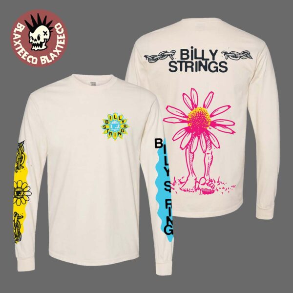 Billy Strings Fall 2025 Tour North American Merch Seeing Flower Long Sleeve Tee