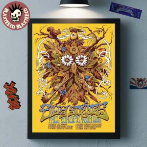 Billy Strings Fall Europe Tour 2025 Official Poster With Schedule Dates Home Decor Poster Canvas