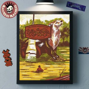 Billy Strings Huntsville Alabama 2025 Night 1 Gig Poster At The Orion Amphitheater On October 23 2025 Home Decor Poster Canvas