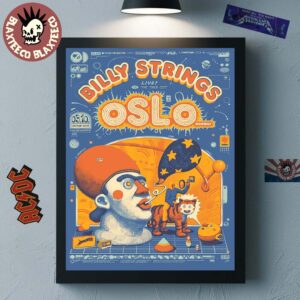 Billy Strings Live In The Tiger City Oslo Norway 2025 Fall Europe Tour 2025 On October 3 2025 Home Decor Poster Canvas