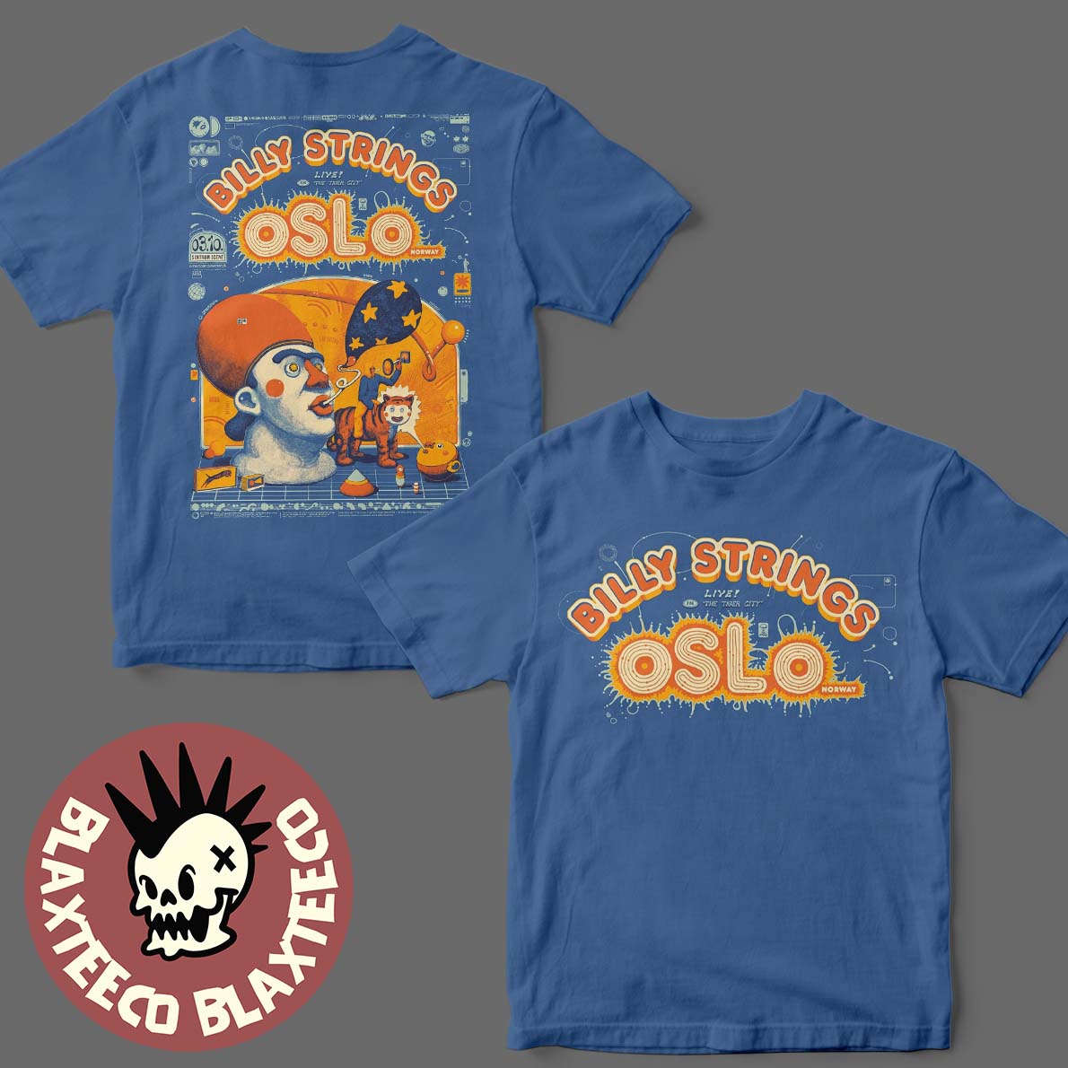 Billy Strings Live In The Tiger City Oslo Norway 2025 Fall Europe Tour 2025 On October 3 2025 Two Sided T-Shirt