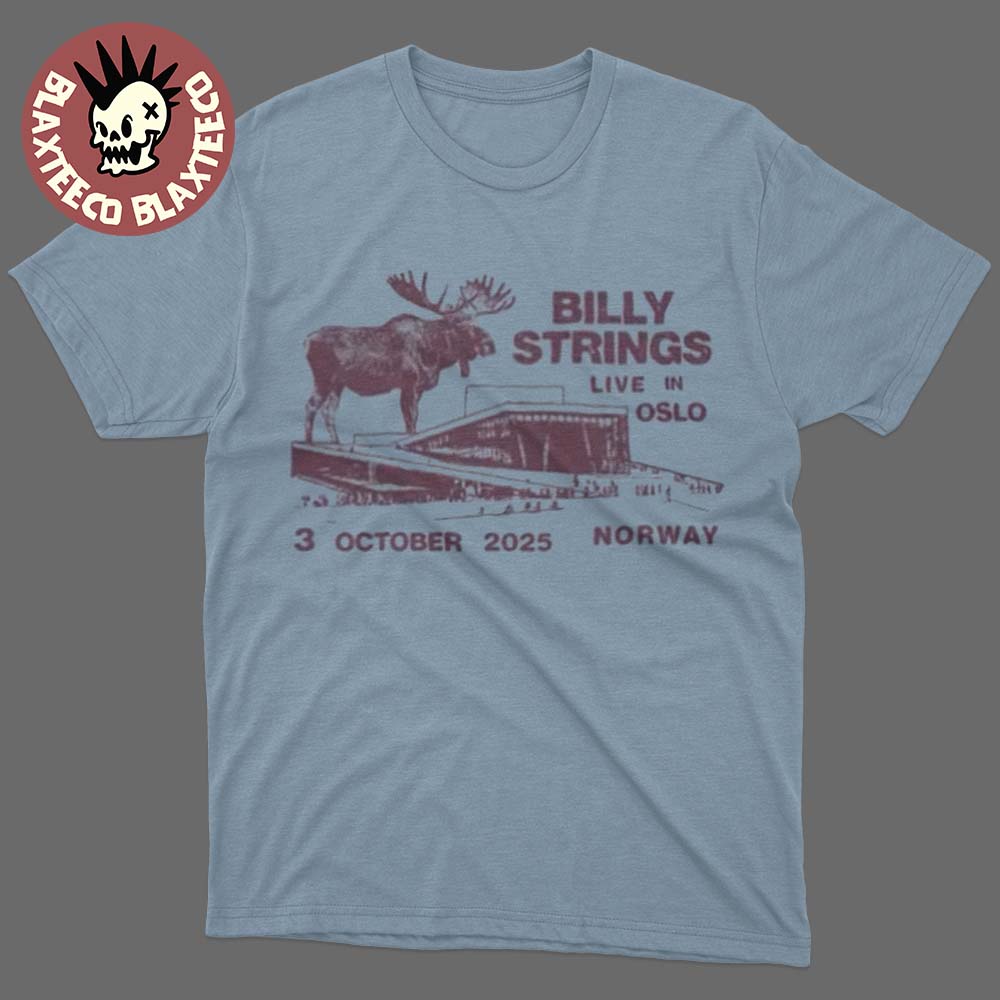 Billy Strings Oslo Norway 2025 Exclusive Tee On October 3 2025 Fall Europe Tour T-Shirt