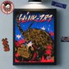 Blink 182 Palm Desert California 2025 Night 1 And 2 Combined Venue Poster At Acrisure Arena On October 4 And 5 2025 Snake And Goat Art Landscape Poster Canvas