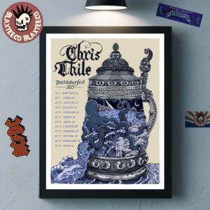 Chris Thile Backtoberfest 2025 Autumnal Bachtopus October 2025 Schedule City Stop Home Decor Poster Canvas