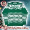 Dave Matthews Band Eat Drink And Be Merry Christmas Knitted Red Ugly Christmas Sweater