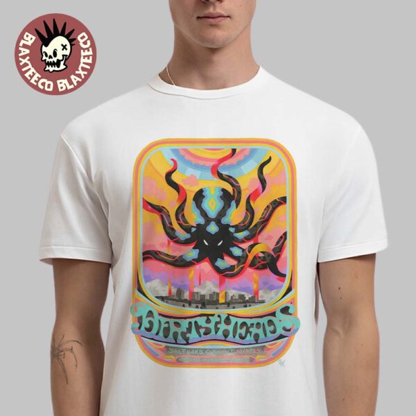 Dirty Heads Salt Lake City Utah 2025 Exclusive Poster Reggae Rise Up Presents On High 2025 On October 3 2025 Unisex T-Shirt