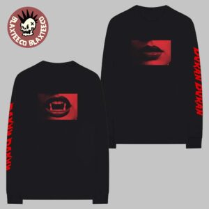 Duran Duran Halloween Show 2025 Merch In Manchester UK At Co-Op Live On 31st October 2025 Mouth And Fangs Long Sleeve T-Shirt