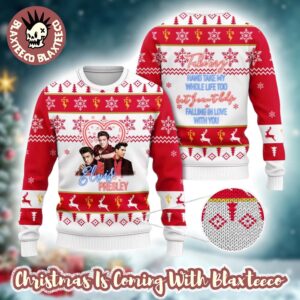 Elvis Presley Rock Fans Gift Take My Hand Take My Whole Life Too Ugly Christmas Sweater