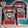 Five Finger Death Punch Signature Skull With Christmas Lights Holiday Gift Ugly Christmas Sweater