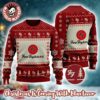 Foo Fighters Star Green Logo Guitar Pick Pattern Knitted Green Ugly Christmas Sweater