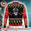 Ghost Band Sweater Papa Emeritus Gothic Spider Web Pattern Emerald Ugly Christmas Sweater