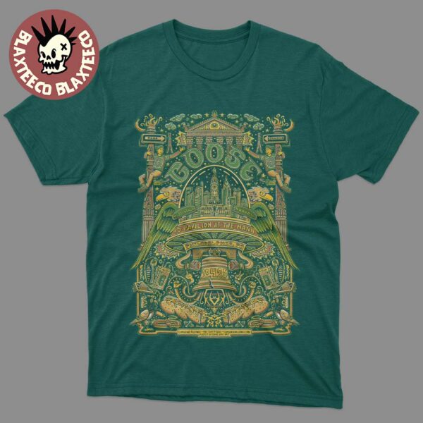 Goose Philadelphia PA 2025 Venue Poster At TD Pavilion At The Mann On October 4 2025 Unisex T-Shirt