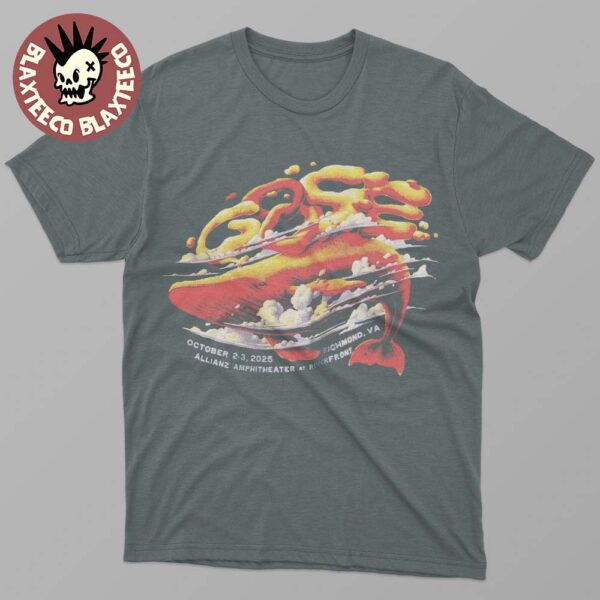 Goose Richmond Virginia 2025 Run Shows Event Tee At Allianz Amphitheater At Riverfront On October 2-3 2025 The Whale Art Unisex T-Shirt