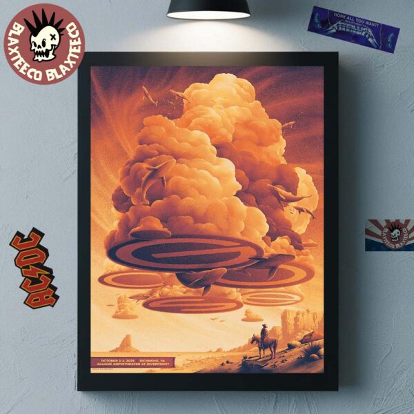 Goose Richmond Virginia 2025 Run Shows Poster At Allianz Amphitheater At Riverfront On October 2-3 2025 The Goose Cloud Home Decor Poster Canvas
