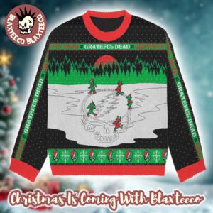 Grateful Dead Skating Dancing Bears Holiday Collection Ugly Christmas Sweater