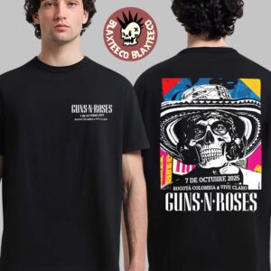 Guns N Roses Bogota Colombia Vive Claro 2025 Event Tee On October 7 2025 Two Sided T-Shirt